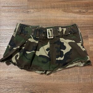 Almost Famous Camouflage Mini Skirt